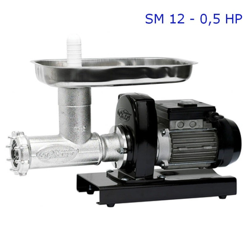 TRITACARNE ELETTRICO SM 12 INOX CON MOTORE 0,5 HP PALUMBO