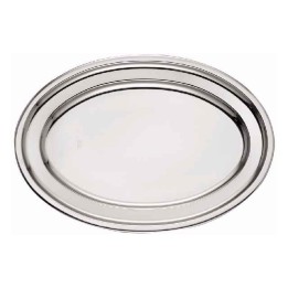 VASSOIO PORTATA OVALE INOX THEMA CM 30