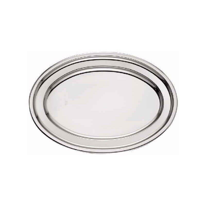 VASSOIO PORTATA OVALE INOX THEMA CM 30