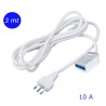 Prolunga elettrica da 3 mt con spina e presa 10A