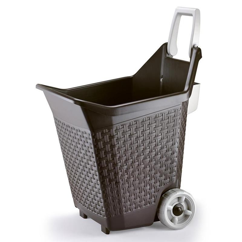 Carrello Kart porta tutto in plastica da 76 lt
