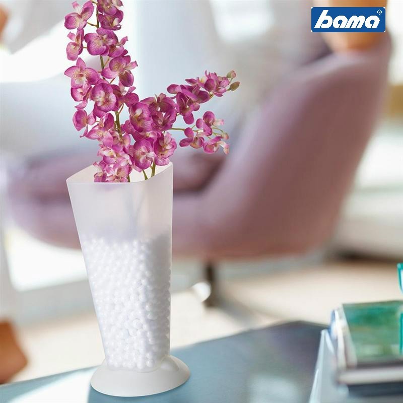 Vaso portafiori in plastica trasparente Living cm 31