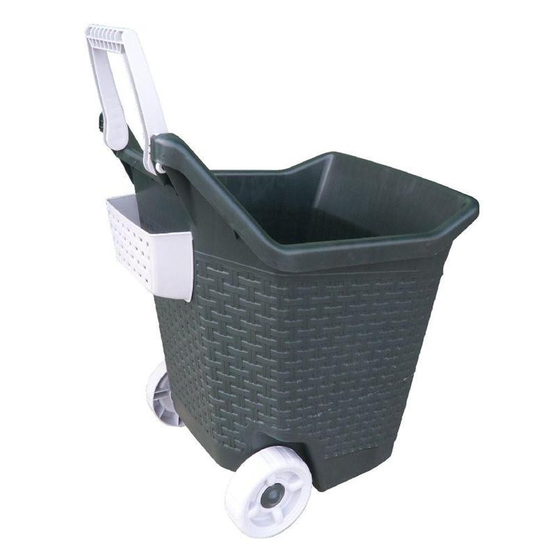 Carriola Kart trolley porta legno 76 lt Cacao