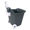 Carriola Kart trolley porta legno 76 lt Cacao