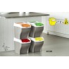 Dimensioni set 4 pattumiere Poker Plus Bama