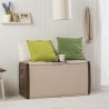 Baule contenitore in plastica con ruote cm 122x56x63