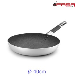 Padella professionale in alluminio antiaderente Shark Skin cm 49 bassa