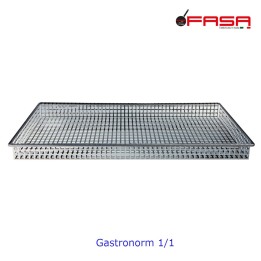 Teglia Gastronorm 1/1 acciaio inox per frittura cm 53x32,5x4 h