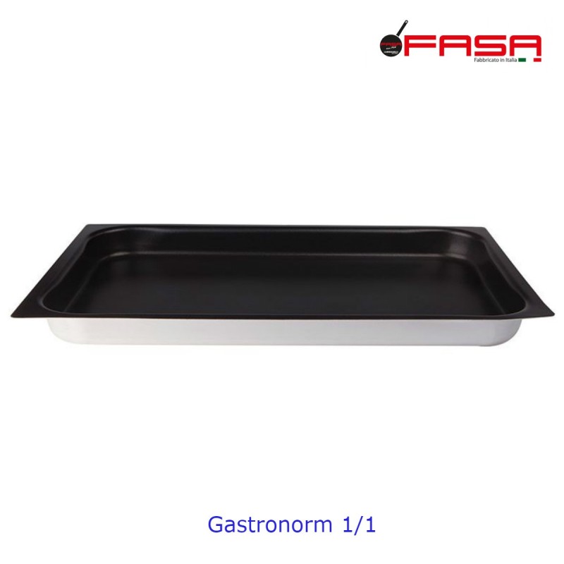 Teglia Gastronorm 1/1 alluminio antiaderente cm 53x32,5x4 h
