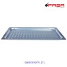 Teglia Gastronorm 1/1 alluminio forata cm 53x32,5x2 h
