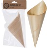 Coni degustazione in foglia legno di pino 15 cm conf. 10 pz