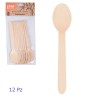 Cucchiaio in legno monouso cm 16 conf. 12 pz