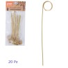 Stecchino in legno di bamboo con anello cm 15 conf. 20 pz