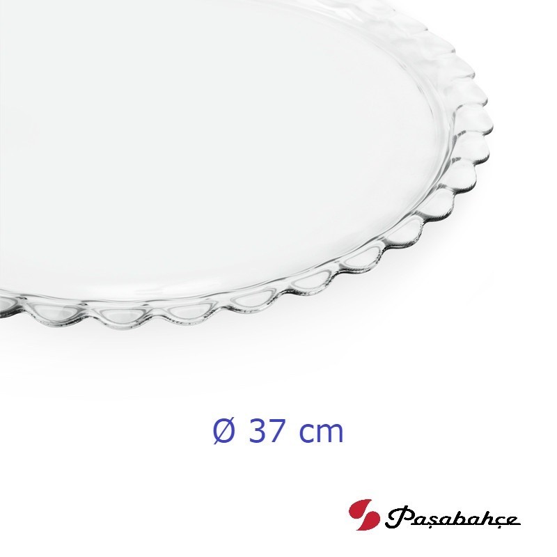 Piatto porta dolci in vetro diametro 37 cm