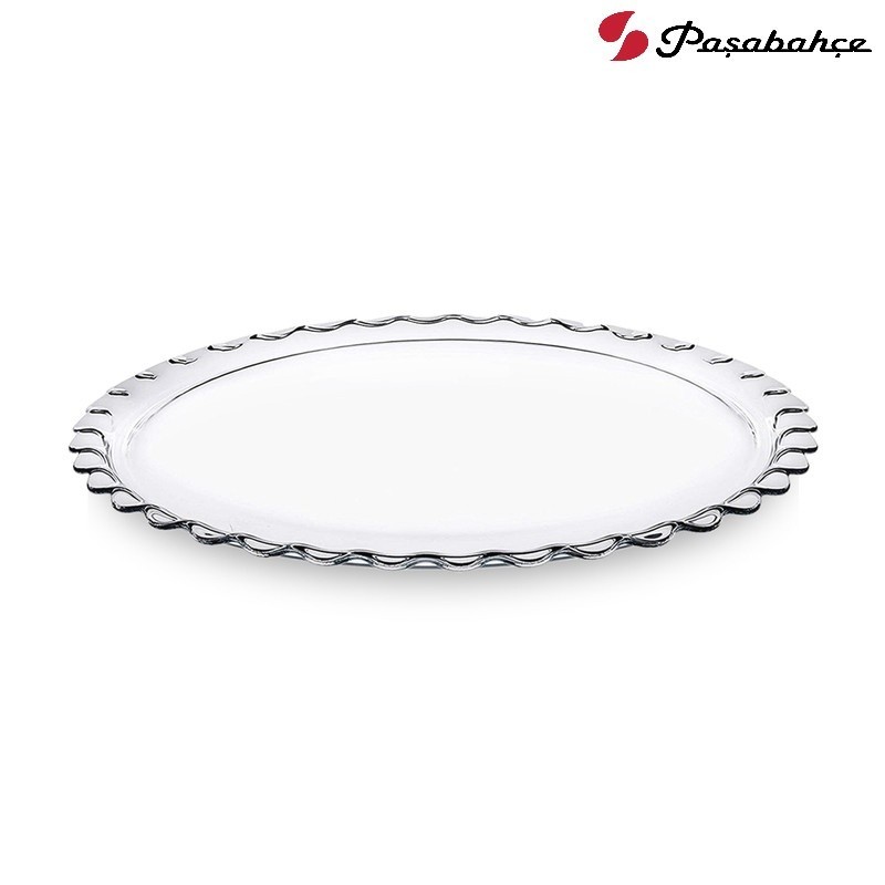 Piatto in vetro porta torta maxi da 37 cm