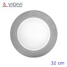Sottopiatto vetro trasparente PRISMA cm 32 set 2 pz