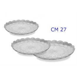 VASSOIO TONDO DIAMANTE CM 27