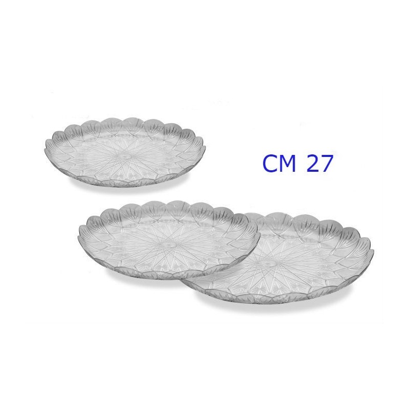 VASSOIO TONDO DIAMANTE CM 27