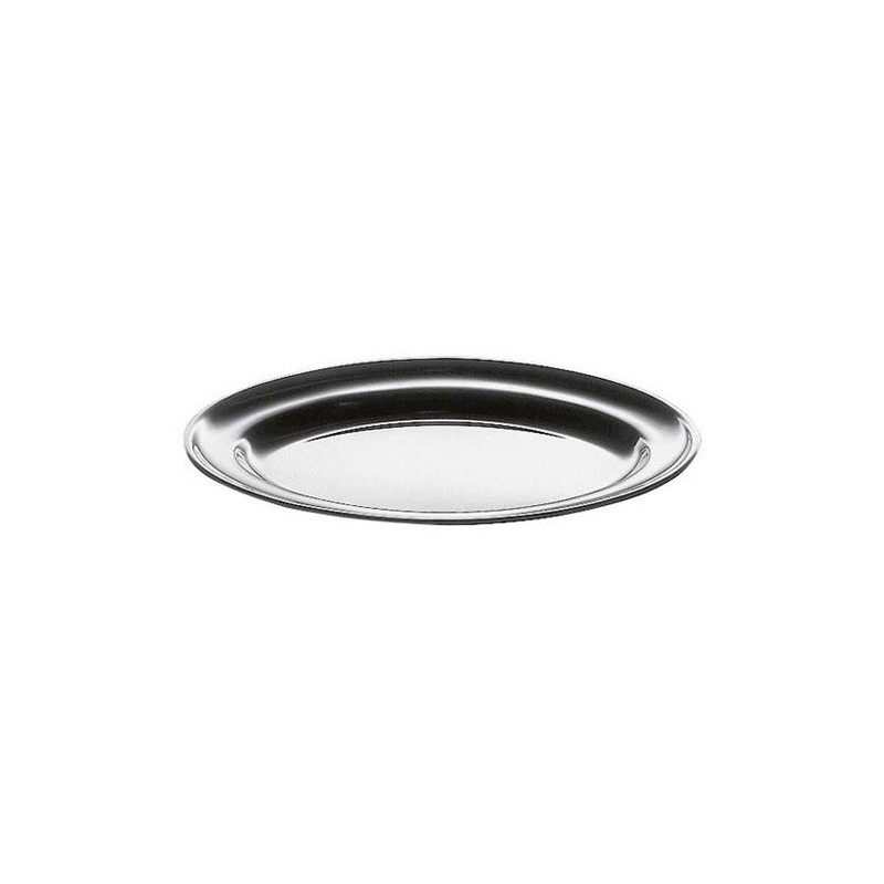 VASSOIO PORTATA OVALE INOX CM 60