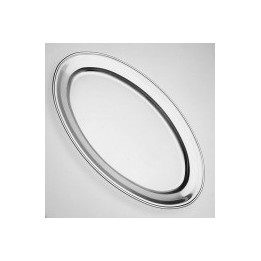 VASSOIO PORTATA OVALE INOX CM 35