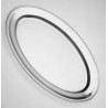 VASSOIO PORTATA OVALE INOX CM 35