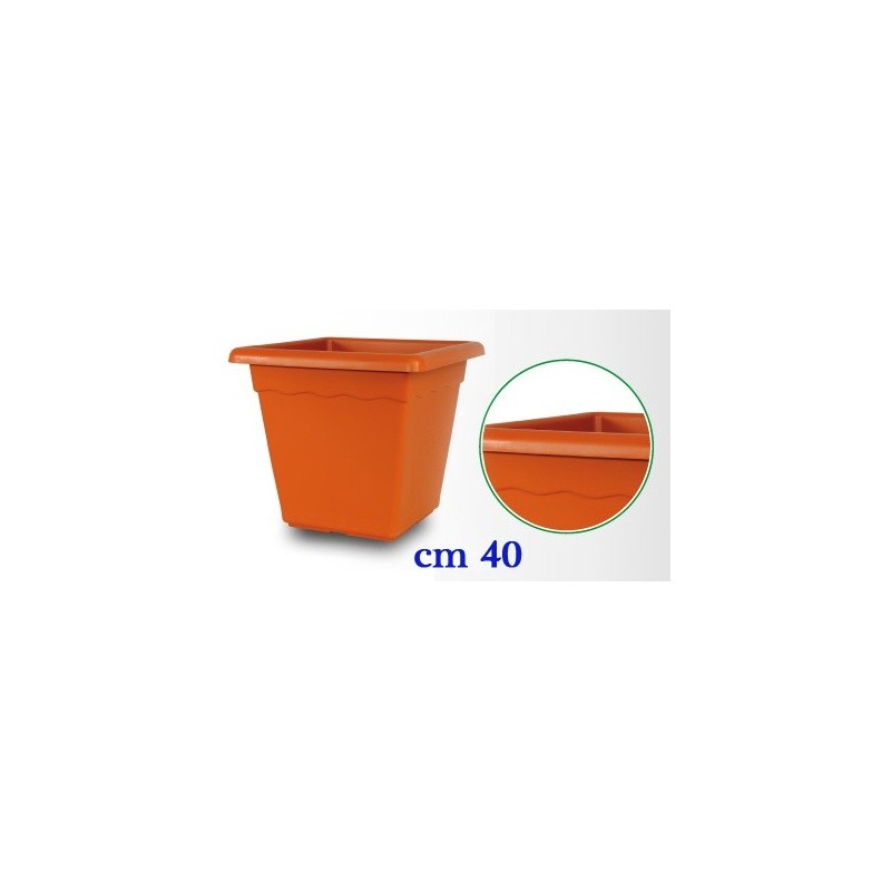 VASO VULCANO QUADRO CM 40 HOBBY&STYLE
