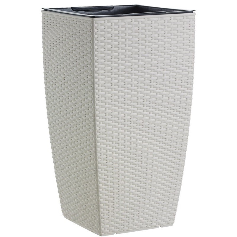 VASO COLONNA CASA MESH CM 30x30x57 BIANCO
