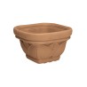 Vaso per fiori in resina modello lotus quadro cm 30x30