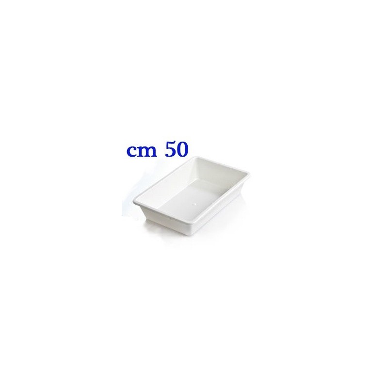 Vaschetta per alimenti bianca cm 51x34