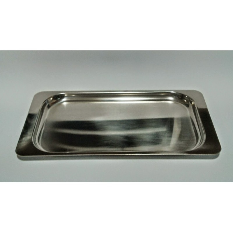 Vassoio in acciaio inox rettangolare cm 20x11