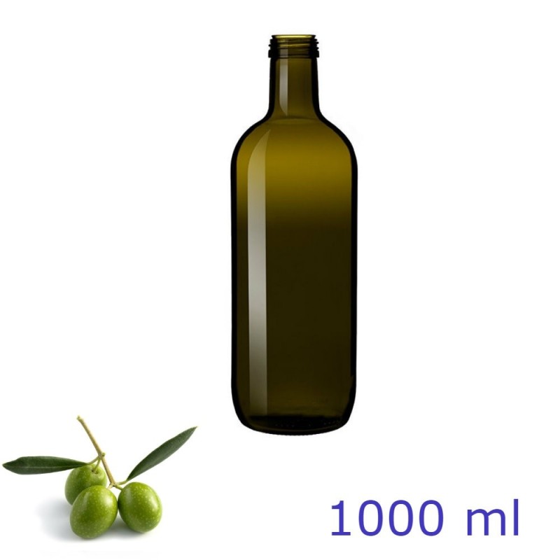 Bottiglie in vetro per Olio modello Puglia da 1000 ml con tappo a vite