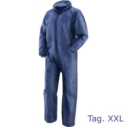 TUTA POLIPROPILENE CON CAPPUCCIO BLU TAG. XXL