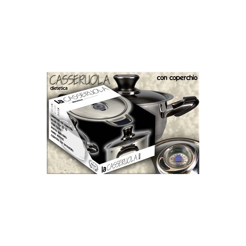CASSERUOLA BAVARIA INOX C/COP CM 24