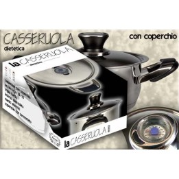 CASSERUOLA BAVARIA INOX C/COP CM 26