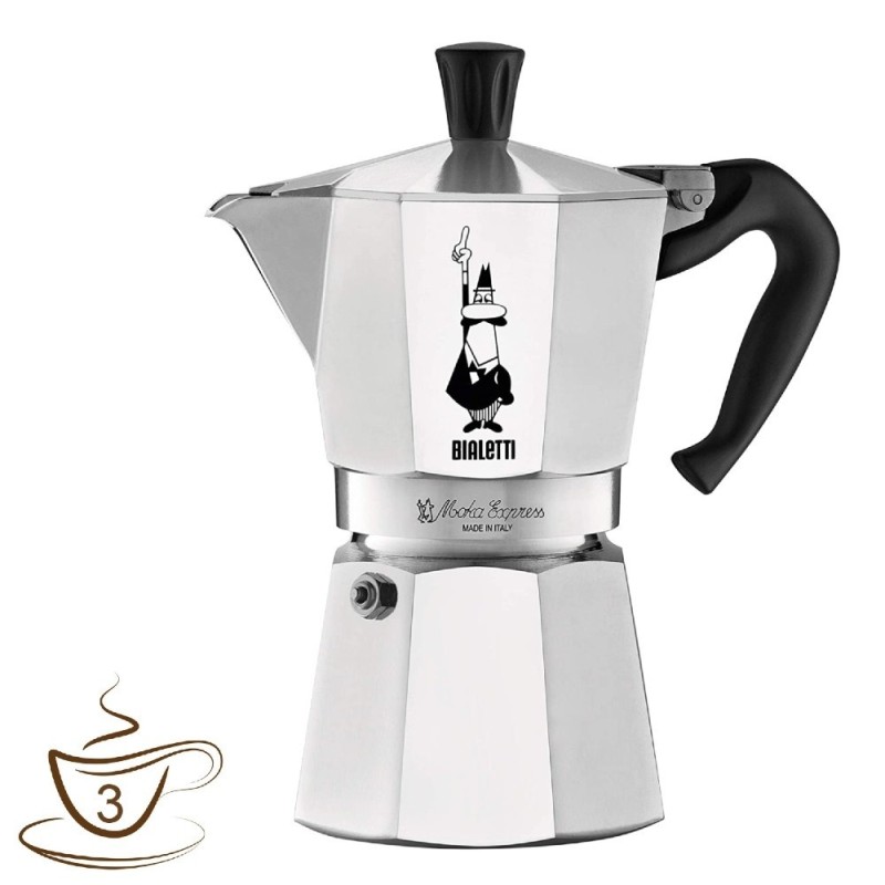 Caffettiera in alluminio moka Express bialetti 3 tazze