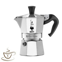 Caffettiera 1 tazza moka express alluminio bialetti