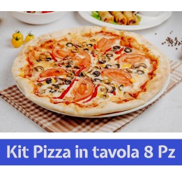 Kit piatti per pizza con paletta e rotella