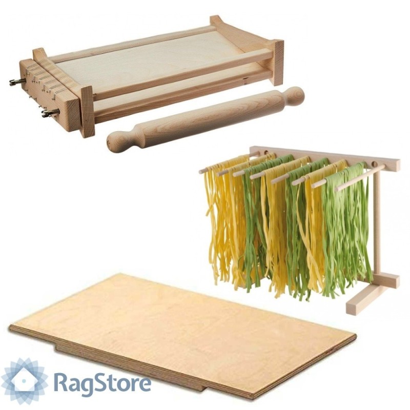Set chitarra per pasta con mattarello asse e stendipasta