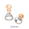 Stampo taglia forma ravioli rotondi da 48 mm
