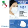 Mascherina protettiva idrorepellente in tnt doppio strato