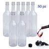 50 pz Bottiglie bordolese in plastica pet 750 ml per vino