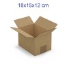 SCATOLA CARTONE 1 ONDA CM 18x15x12