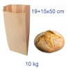 SACCHETTI PANE CARTA AVANA CM 19+15x50 CONF. 10 Kg