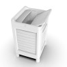 Mobiletto lavatoio lavello in resina Artu' con anta cm 60x51x89h Ghiaccio