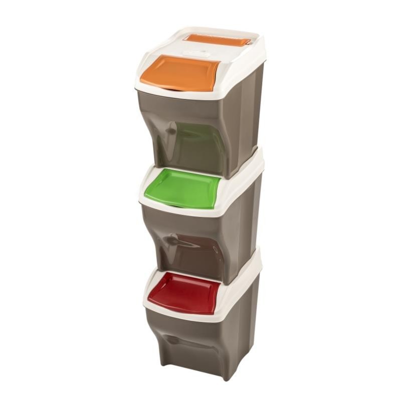 Pattumiera differenziata Poker plus 3 pezzi