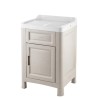 Mobiletto lavatoio lavello in resina Artu' con anta cm 60x51x89h Tortora