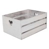 CASSETTA IN LEGNO SHABBY CHIC CM 28x18x14 WHITE A CUORI