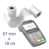 Rotolino di carta termica (non fiscale) per terminale Pos - 57,5x18 mt