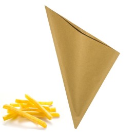 Coni Carta Paglia per Fritti cm 17x18 - Set 500 Pezzi | RagStore
