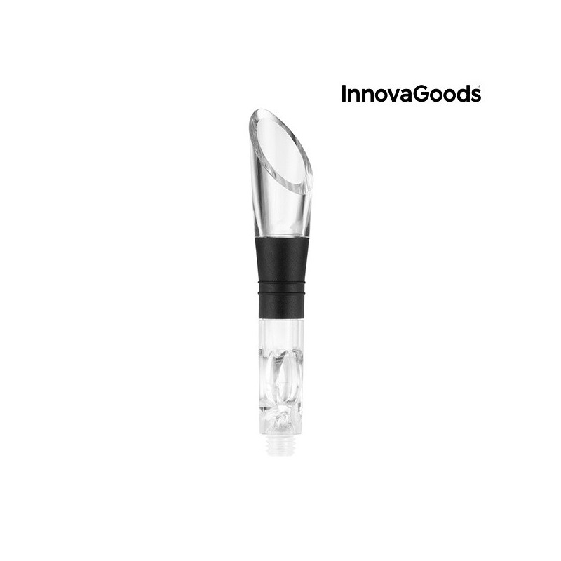 Versatore con ariatore per vino con asta raffredda vino
